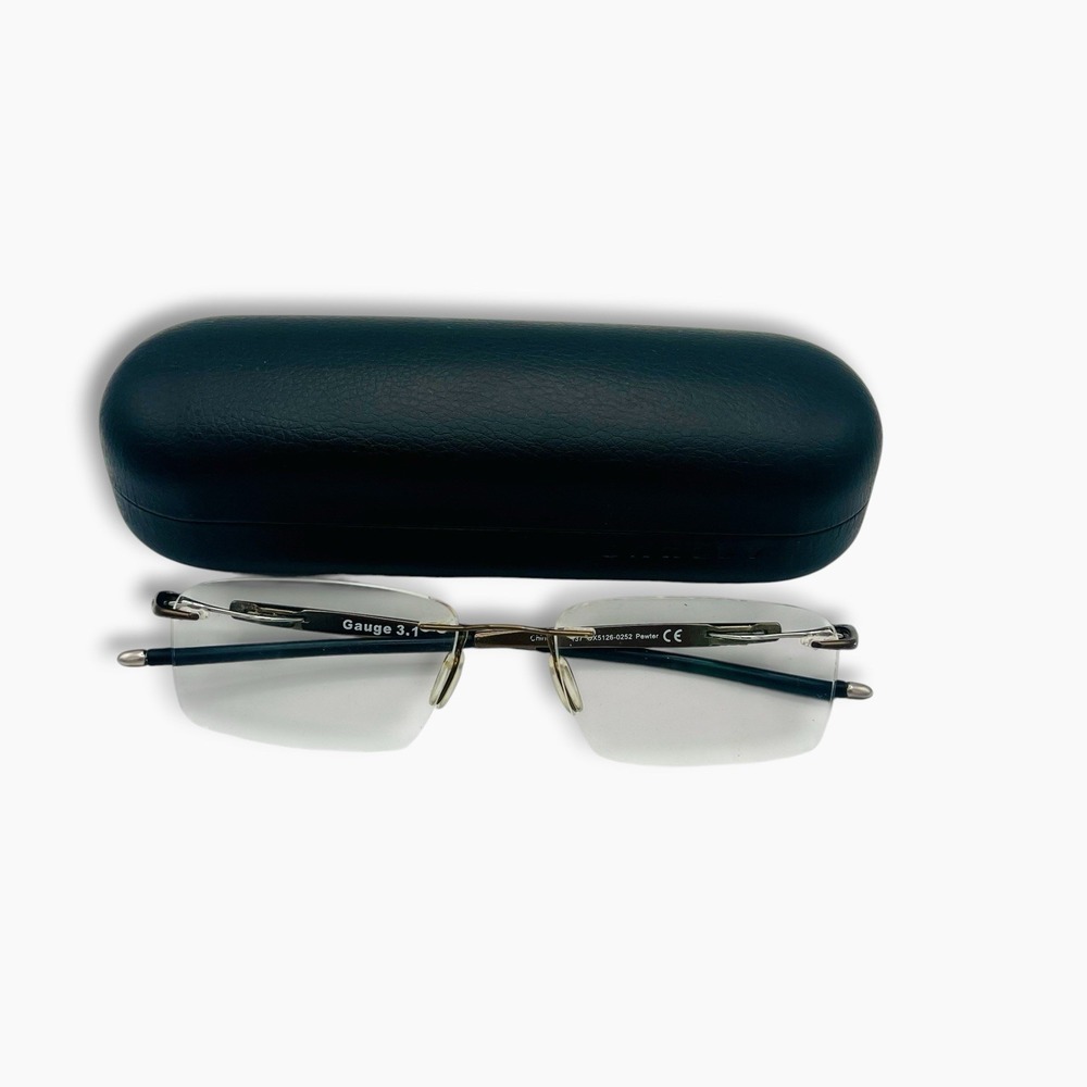 OAKLEY OX5126-0254 Pewter Gauge 3.1 Black Frames Eyeglasses 52-18-137
